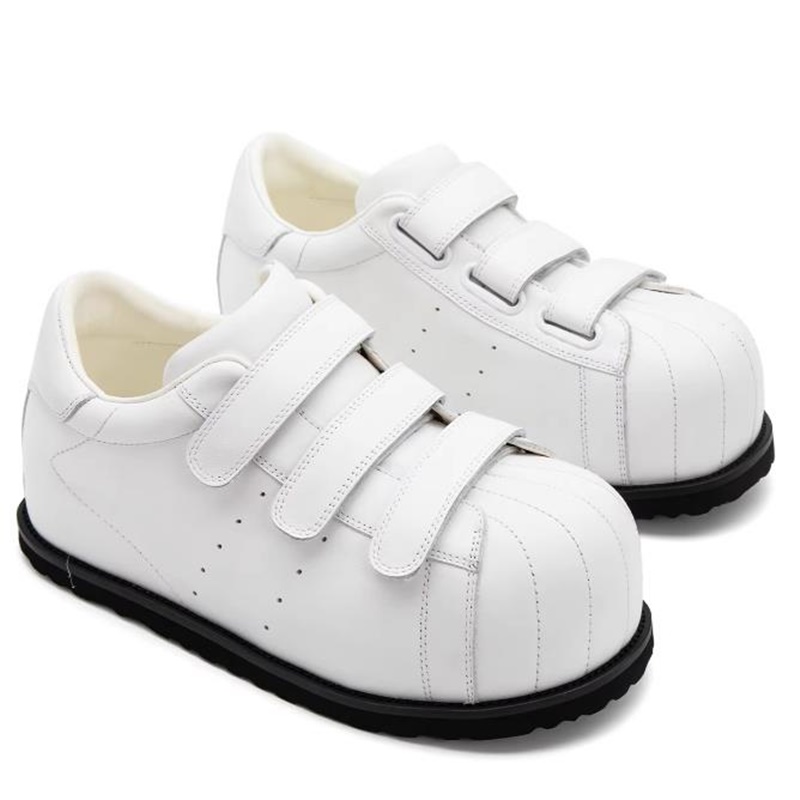 Men Shoes Velcro - Męskie buty skate ze skórzaną cholewką