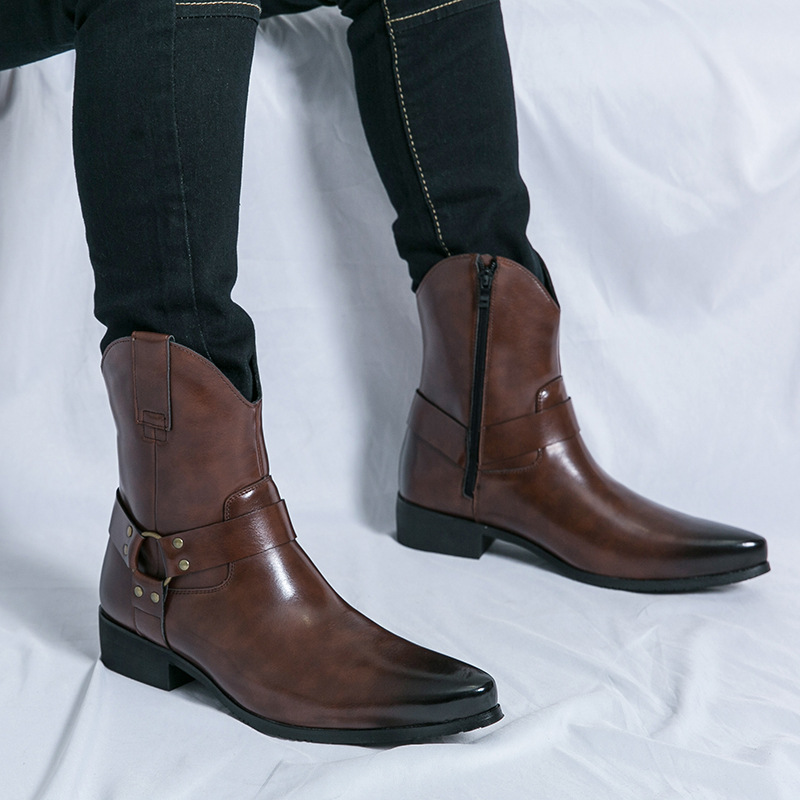 Men Shoes Formal - Męskie mokasyny luksusowej marki, skórzane buty