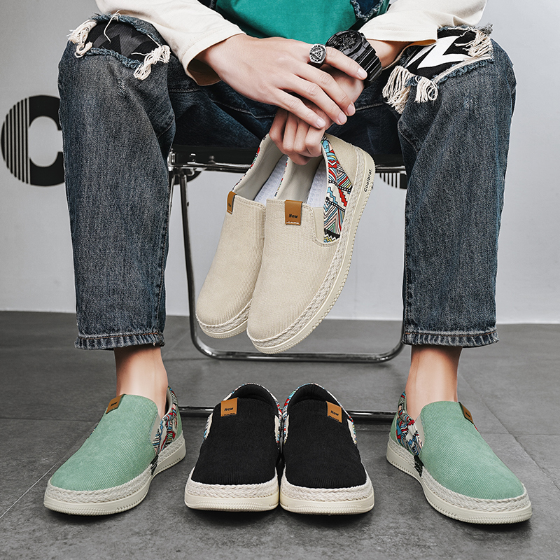 Men Shoes Everyday - Codzienne, wygodne buty płócienne, miękki, oddychający