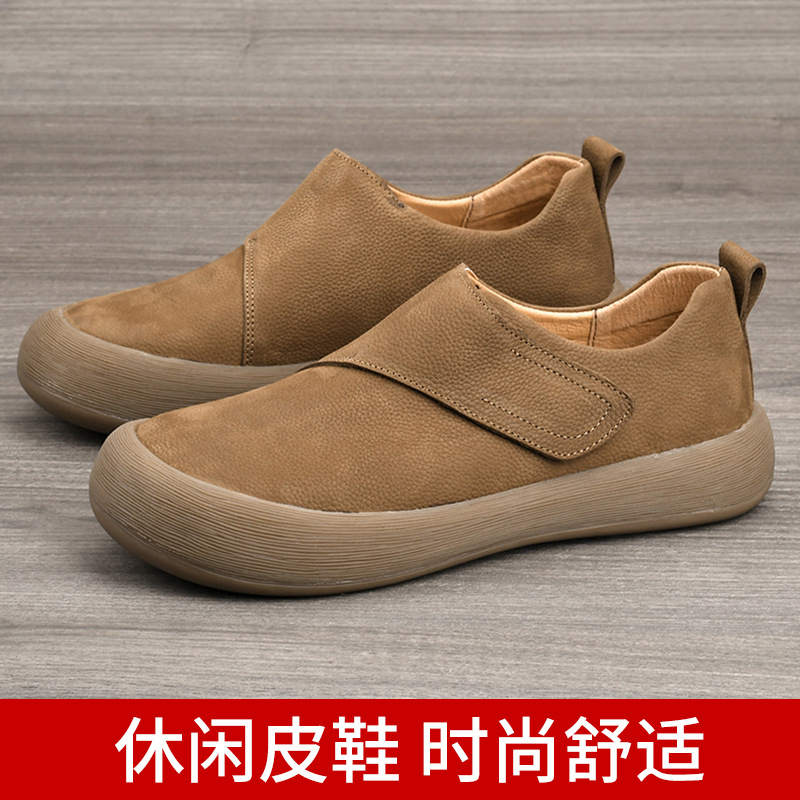 Men Shoes Velcro - Męskie mokasyny na co dzień 2026,