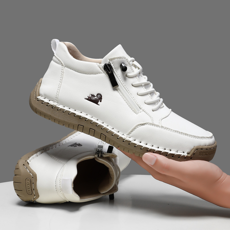 Men Shoes Everyday - Damskie sneakersy, ręcznie robione skórzane buty