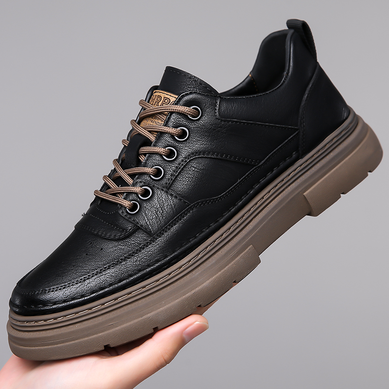 Men Shoes For Office Work - Męskie buty na grubej podeszwie, klasyczne,
