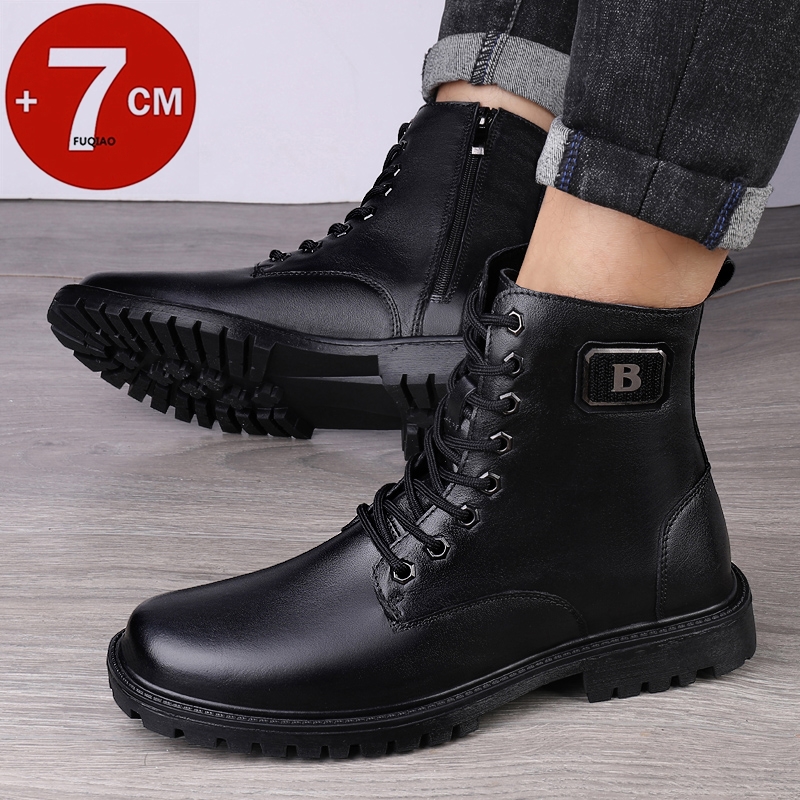 Męskie buty na koturnie ze skó – Men Shoes Formal recenzja i cena