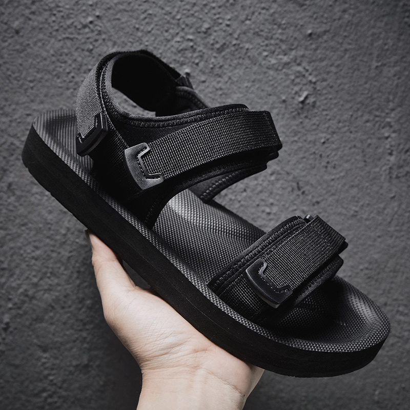 Regulowane sandały płaskie na  – Men Shoes Velcro recenzja i cena
