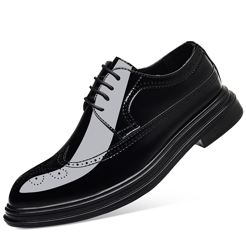 Męskie lakierowane buty wizyto – Men Shoes Formal recenzja i cena