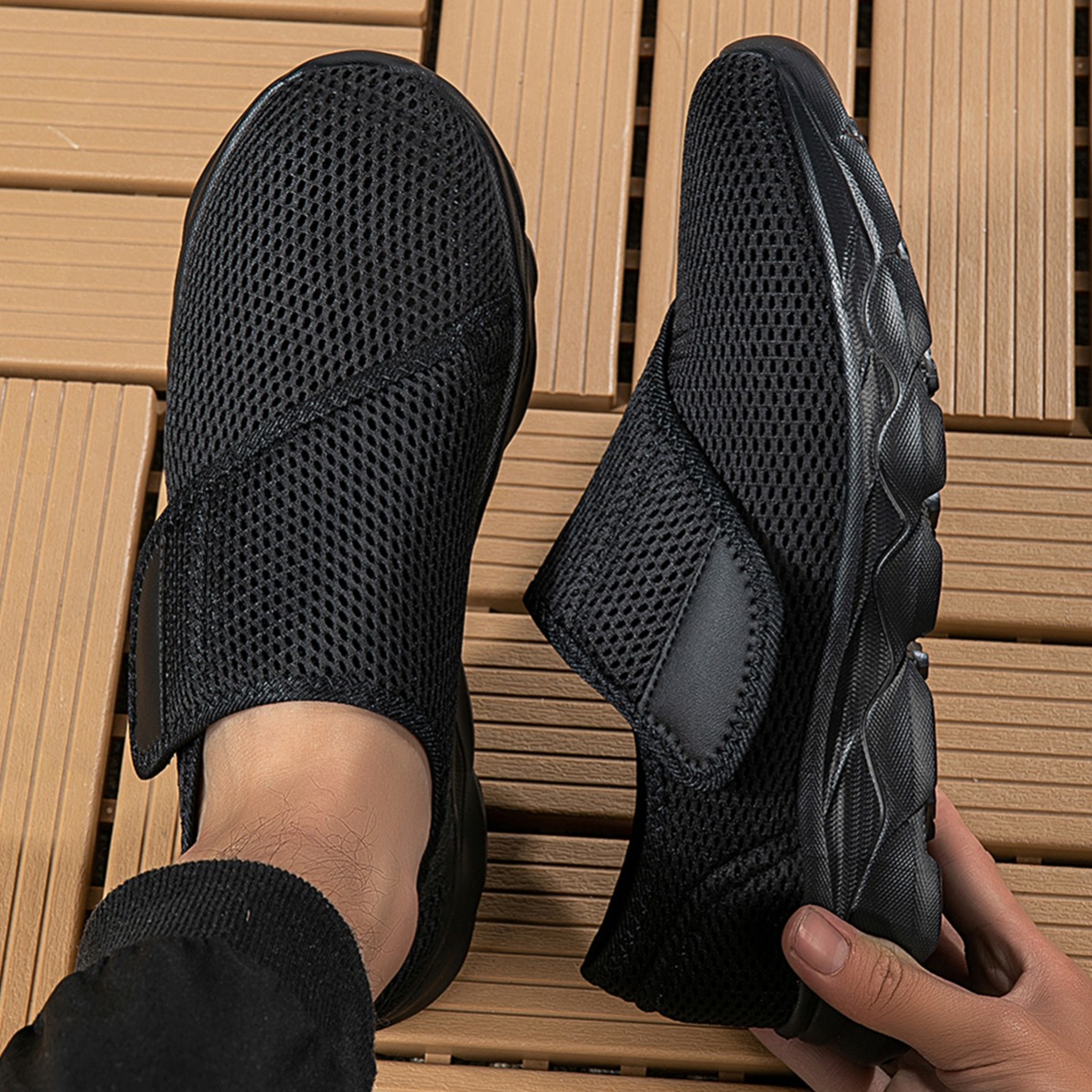 Nowe męskie przewiewne buty do – Men Shoes Velcro recenzja i cena