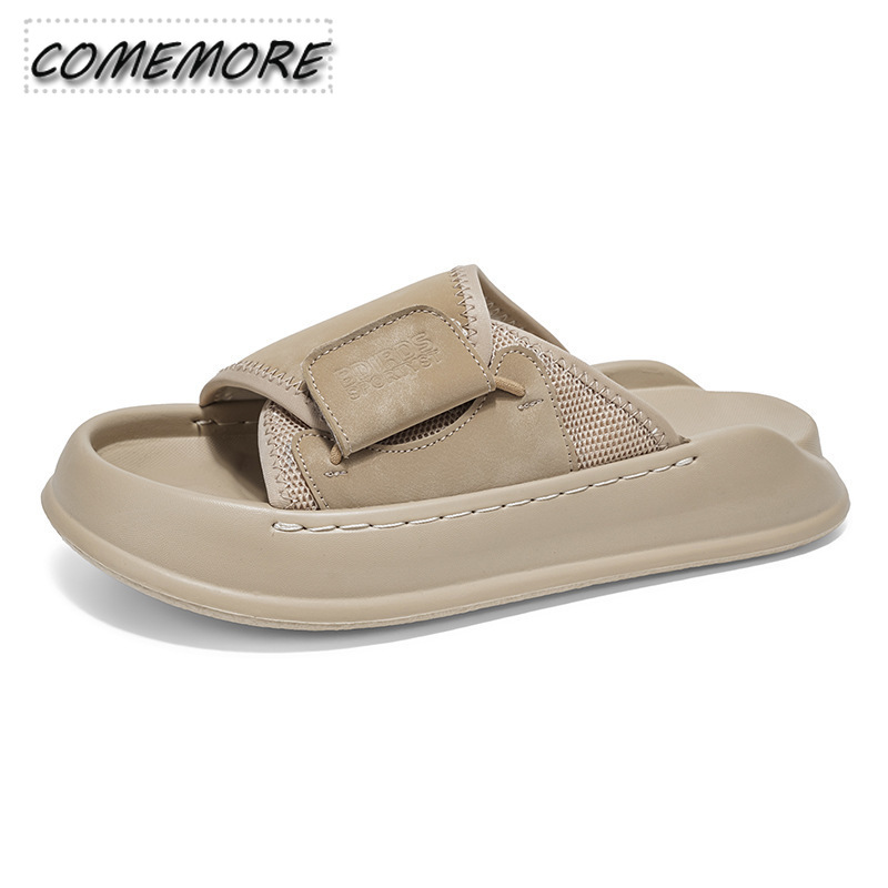 Comemore Męskie Klapki na Grub – Men Shoes Velcro recenzja i cena