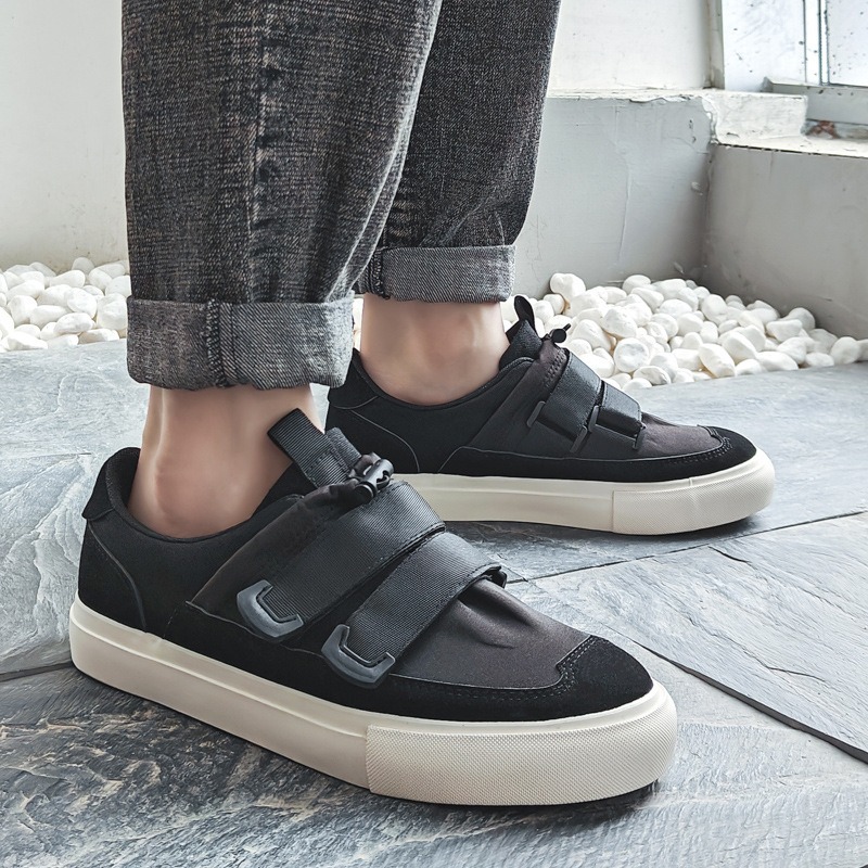 Męskie klasyczne trampki na pł – Men Shoes Velcro recenzja i cena
