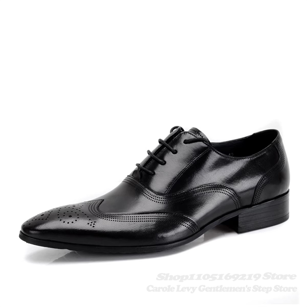 Brytyjskie buty męskie ze skór – Men Shoes Formal recenzja i cena