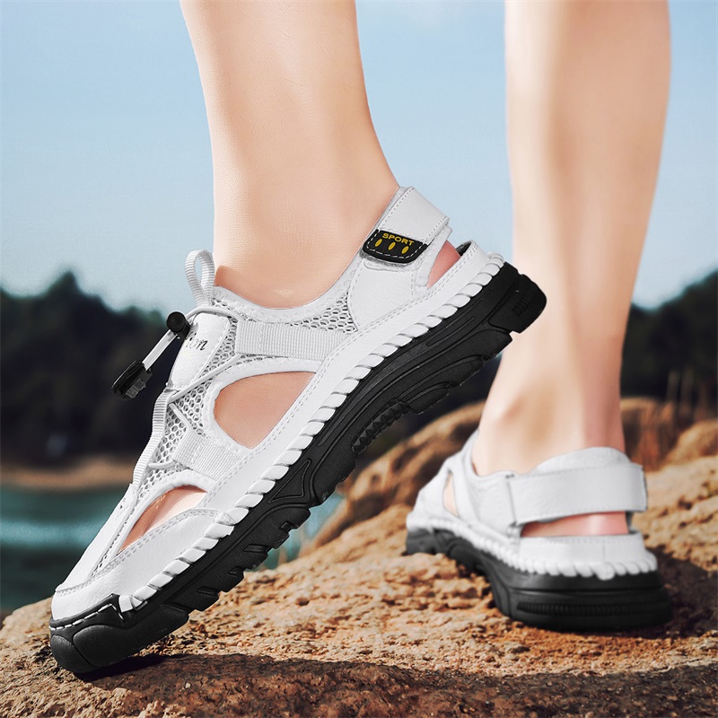 Męskie ręcznie robione sandały – Men Shoes Velcro recenzja i cena