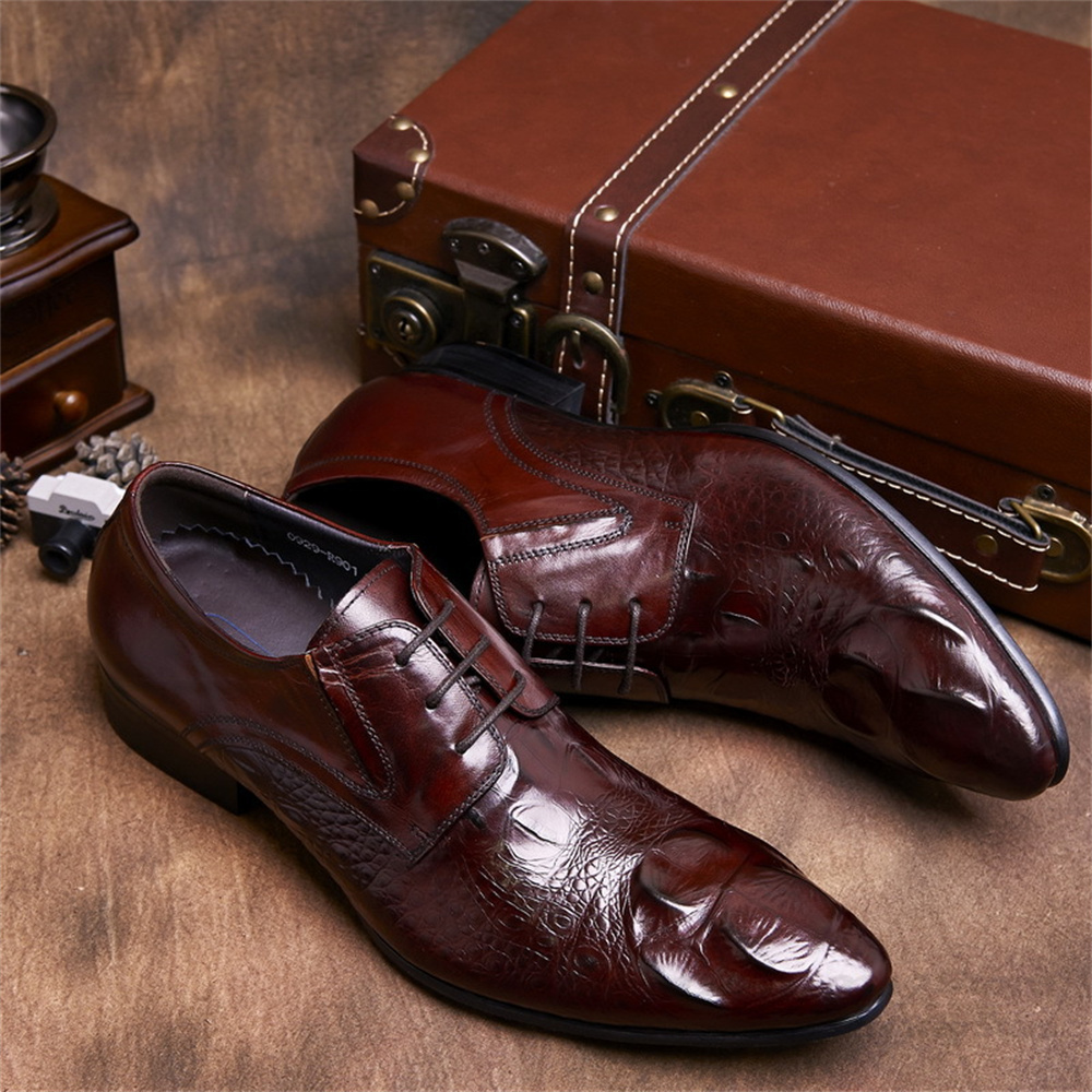 Męskie skórzane buty w stylu b – Men Shoes Formal recenzja i cena