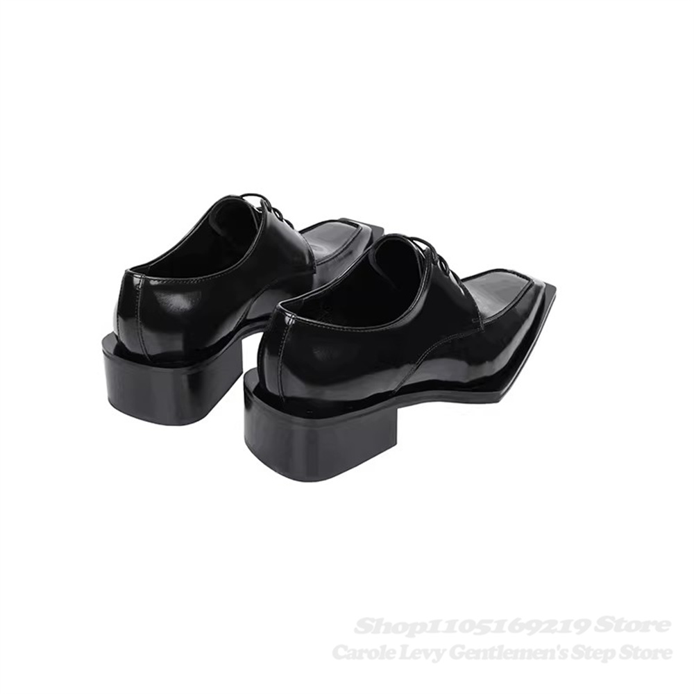 Czarne lakierowane męskie buty – Men Shoes Formal recenzja i cena