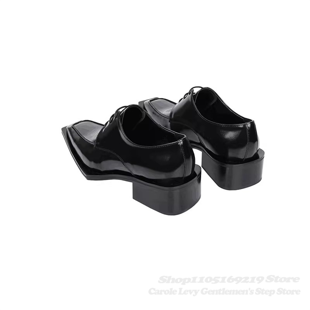 Czarne lakierowane męskie buty – Men Shoes Formal recenzja i cena