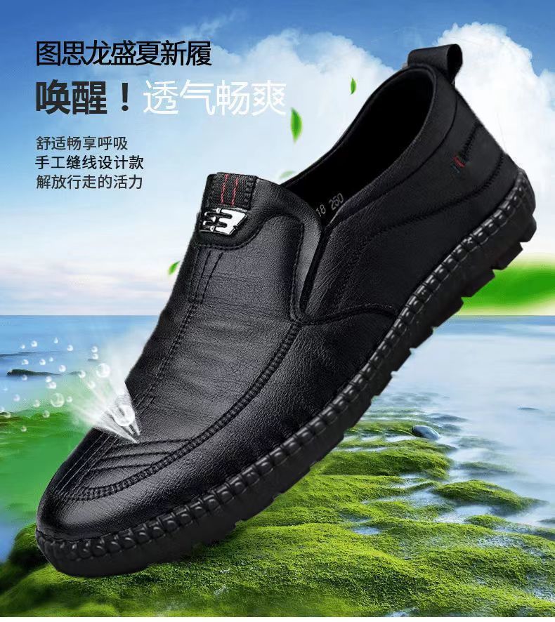 Męskie skórzane mokasyny antyp – Men Shoes For Office Work recenzja i cena