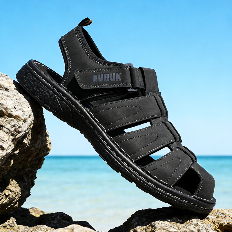 Sandały sportowe męskie BUBUK, – Men Shoes Velcro recenzja i cena